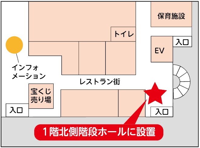 いこらも～る泉佐野の予約資料受取ロッカーの位置